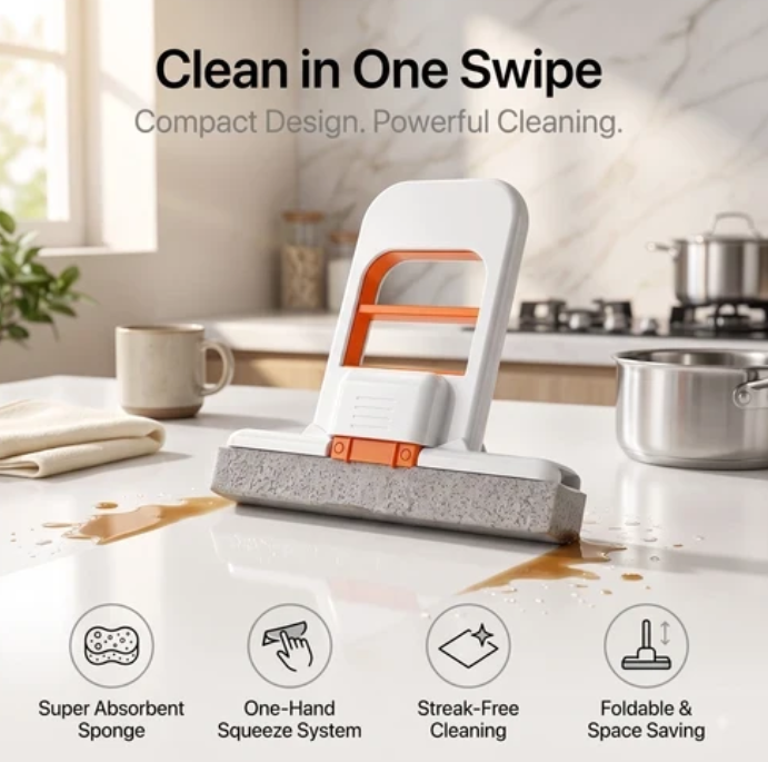 Mini Foldable Kitchen Mop