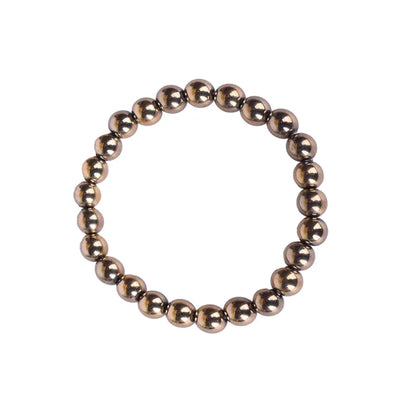 Astro Vedic Golden Pyrite Beaded Bracelet